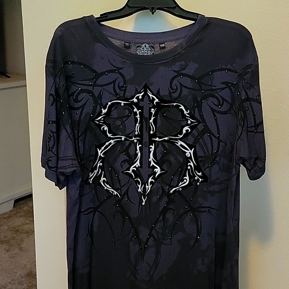 ROAR ENOUGH EXCUSES STUDDED SHIRT....XL - Picture 1 of 12
